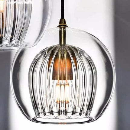 suspension en verre nordique à led pour décoration intérieure