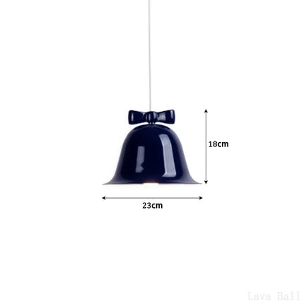 Suspension moderne en forme de cloche avec nœud décoratif — LZ4XJ9
