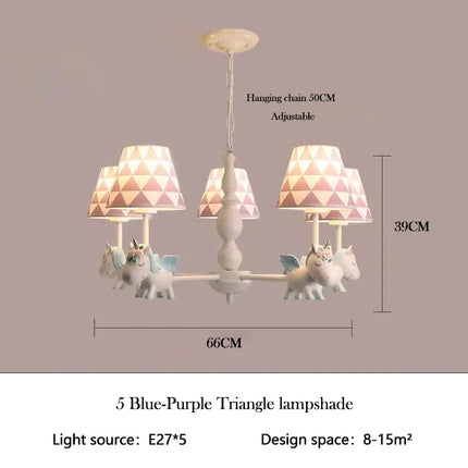 Lustre LED rotatif pour enfant style nordique romantique et chaleureux — LZ4X9P