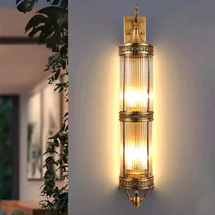 Applique murale extérieure LED étanche style antique en cuivre — LZ4R9XQ
