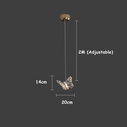 Applique murale LED design papillon style nordique — LZ4G7XQ