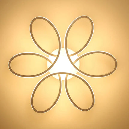 Lustre LED nordique en forme de fleur avec télécommande — LZ4X9P2