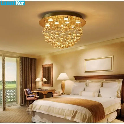 Lustre en cristal moderne pour éclairage intérieur élégant — LZ4XJ9