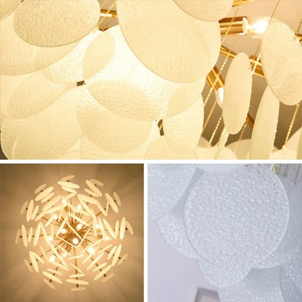Lustre en verre et fer style nordique pour décoration de luxe — LZ4X9J