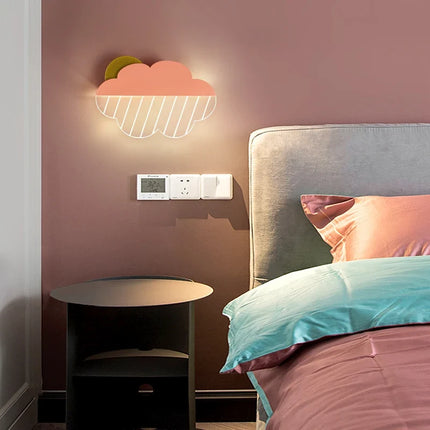 Applique murale nuages en plumes pour décoration enfantine — LZ4X9B2