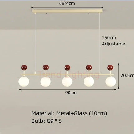 Lustre en verre et métal au design dynamique — LZ4XJ9