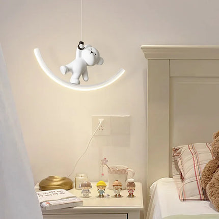 Suspension LED enfant avec motifs dauphin et ours — LZ4P9X