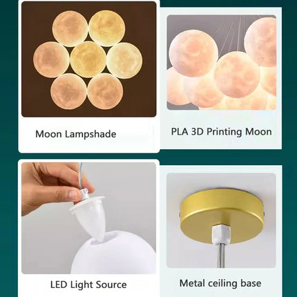 Lustre suspension moderne à bulles avec télécommande pour enfants — LZ4N8Q2