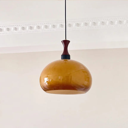 Lustre suspension verre style Bauhaus médiéval japonais rétro — LZ4X9T