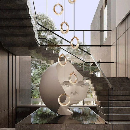 lustre à led design moderne pour éclairage suspendu élégant