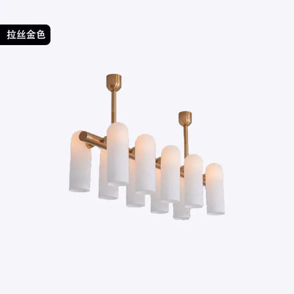 Lustre suspension en verre laiteux au design moderne élégant — LZ4X9J