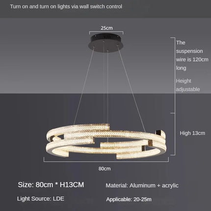 suspension design circulaire élégante pour intérieur moderne