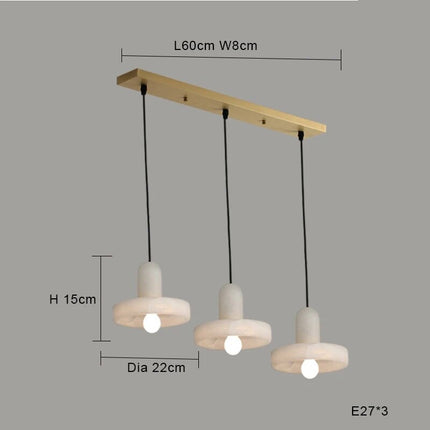 Suspension LED minimaliste en marbre — LZ4X9T1