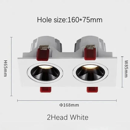 Plafonnier LED à spots intégrés avec intensité réglable — LZ4M9Q2