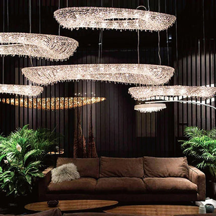 Lustre élégant en cristal transparent pour intérieur — LZ4XJ9