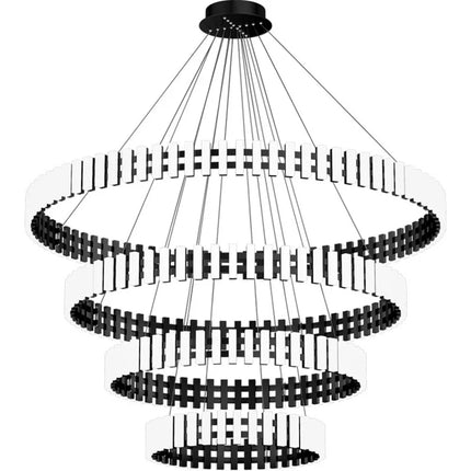 Lustre suspension noir et blanc pour salon et restaurant — LZ4X9P2J