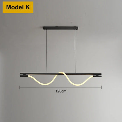 Applique murale LED moderne en tube néon silicone tissé — LZ4X9P2