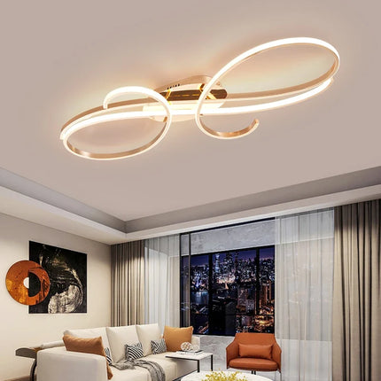 Plafonnier LED moderne plaqué pour salon, chambre et couloir — LZ4X9P2