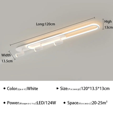 Plafonnier LED moderne pour éclairage et décoration intérieure — LZ4X9M