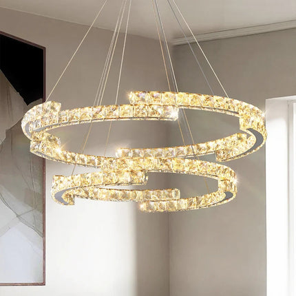 Lustre en cristal style italien pour décoration intérieure 2024 — LZQ7M2