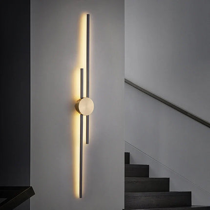 Applique murale LED en laiton minimaliste pour allée et restaurant — LZ4X9T1