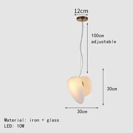 suspension design moderne en verre pour décoration intérieure