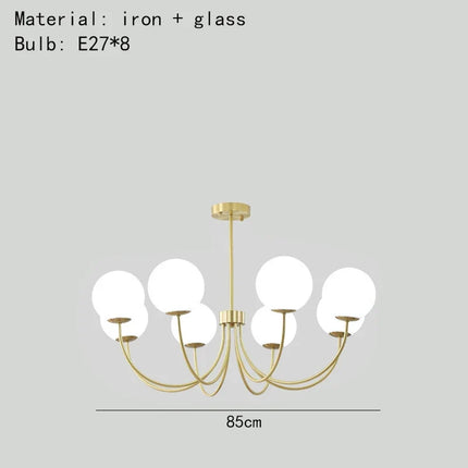 Lustre suspension moderne en verre transparent — LZ4X9Q2