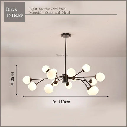 Lustre LED élégant pour éclairage intérieur moderne — LZ4X9T2
