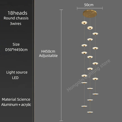 Lustre LED moderne pour éclairage intérieur élégant — LZ4X9P2