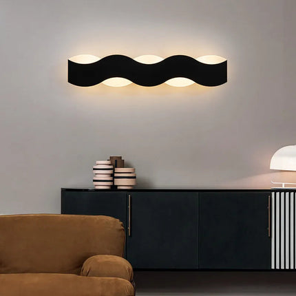 Applique murale LED design vague pour couloir intérieur — LZ4XJ9