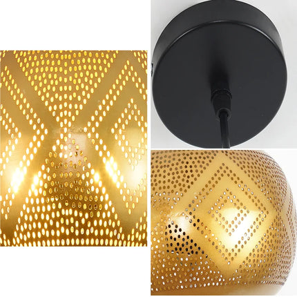 Lustre LED style Sandyha doré pour décoration intérieure Asie du Sud-Est — LZ4X9Q7N