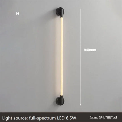applique murale led minimaliste en fibre tissée en silicone souple