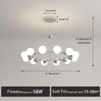 12-Lumières-Argent / Télécommande à intensité variable