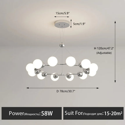 Lustre suspension décoratif moderne pour intérieur — LZ4X7Q