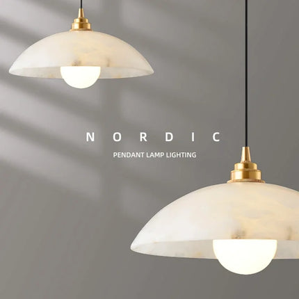 Lustre en marbre naturel au design nordique pour intérieur — LZ7XQ2