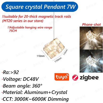 Suspension Zigbee 3.0 intelligente avec éclairage LED moderne — LZ4P9XQ