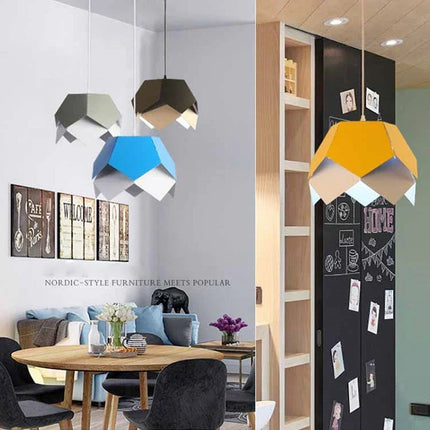 Suspension géométrique en fer style nordique pour intérieur — LZ4M9X2