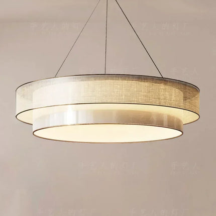 lustre circulaire chinois pour un éclairage zen élégant