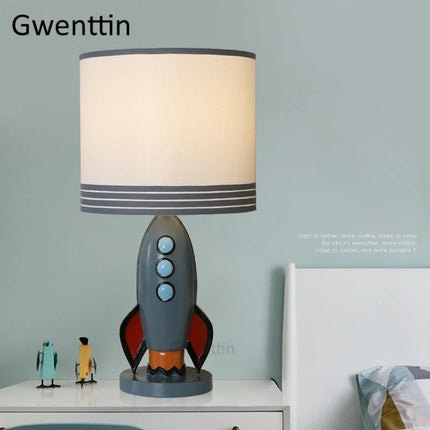 Lampe de bureau design fusée style méditerranéen nordique — LZ4X9Q7
