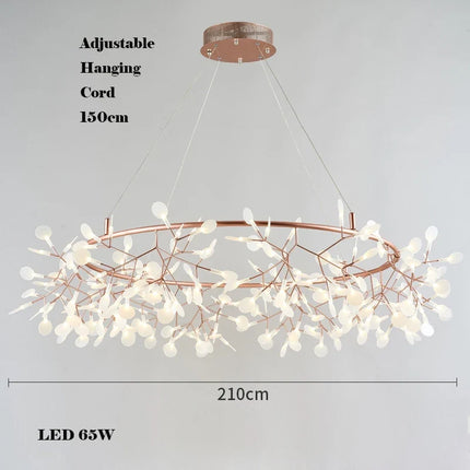 Lustre LED créatif en acier inoxydable et acrylique pour intérieur — LZ4X9P
