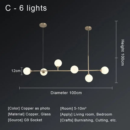 Lustre suspension LED au design nordique moderne — LZ4P9X