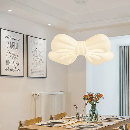 Plafonnier LED à motif nœud romantique pour chambre enfant — LZ4X9T