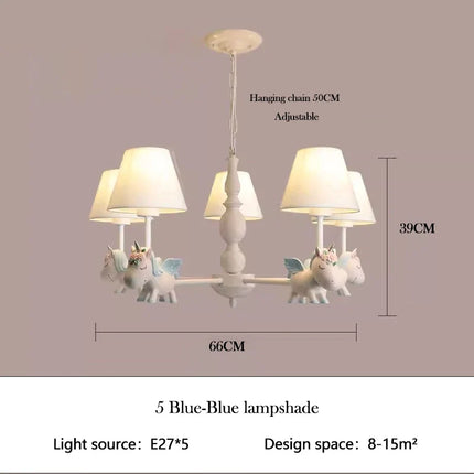 Lustre LED rotatif pour enfant style nordique romantique et chaleureux — LZ4X9P