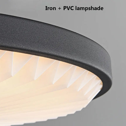 Lustre suspension rond plissé LED haute qualité — LZ4X9P2