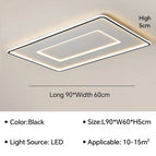 Oblong Noir L90CM / Blanc tricolore