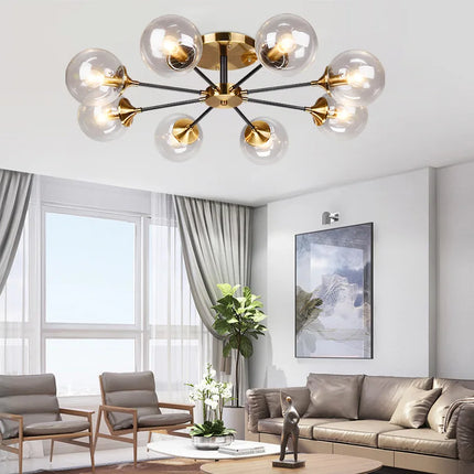Lustre en verre clair pour décoration élégante — LZ3F9D
