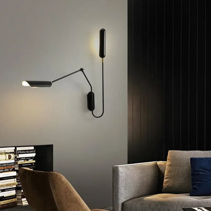 Applique murale industrielle réglable avec bras pour lecture — LZ4X9P