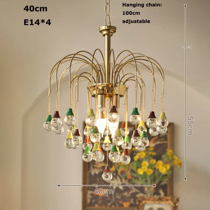 Plafonnier suspendu moderne LED cristal Angel's Tear élégant — LZ4X9P2