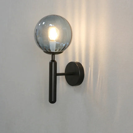 Applique murale LED nordique avec boule de verre pour salle de bain et escalier — LZ4P9XJ