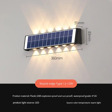 Applique murale LED solaire étanche pour extérieur jardin et rue — LZ5T9Q2